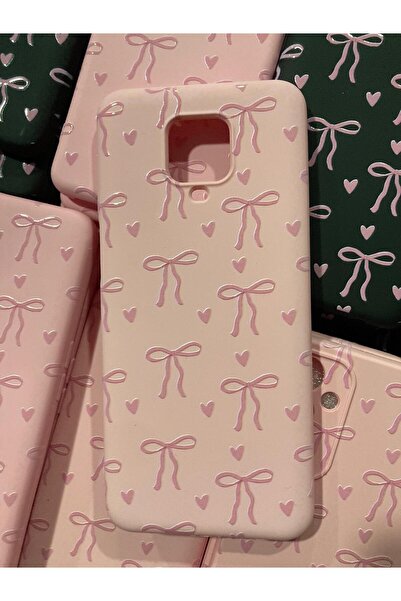 Newon حافظة هاتف XIAOMI Redmi Note 9 الشريط / الشريط المطبوع عليه حافظة هاتف مخملية من السيليكون المخملي مع المخمل من الداخل