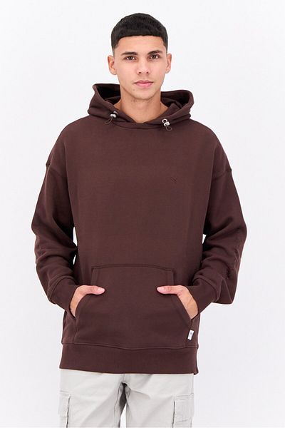 Puma x Select Men Sportswear Fit Embroidered Logo Sweatshirts, Brown