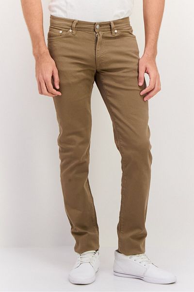 Gant Men Extra Slim Fit Plain Maxen Chino Pants, Taupe