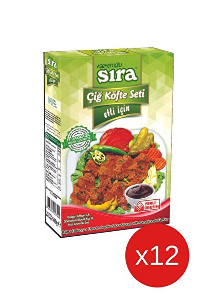 Şekeroğlu Sıra Etli Çiğ Köfte Seti 12 x 500 Gr ( 12 Paket )
