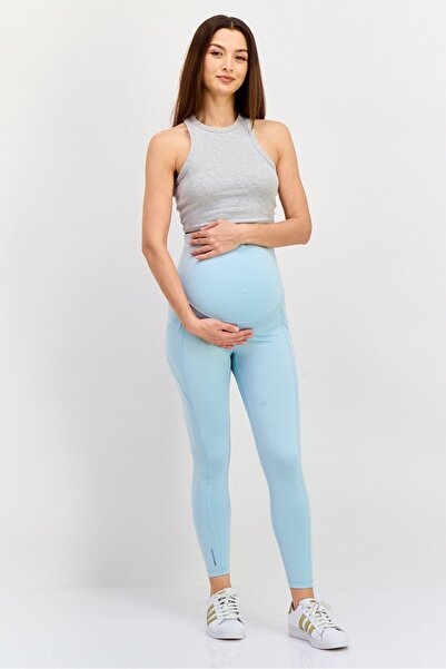 Puma Maternity Sportswear Fit Outdoor Leggings, Light Turquoise