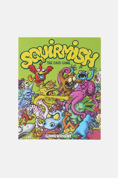 Gamewright The Card Game Of Brawling Beasties Squirmish, Green Combo