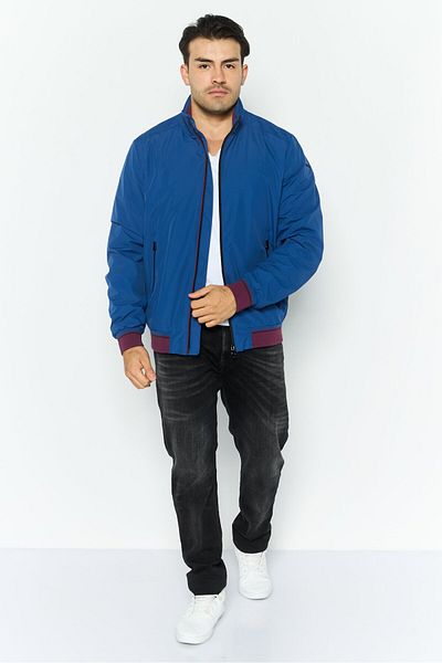 Geox Men Brand Logo Parka Jacket, Blue