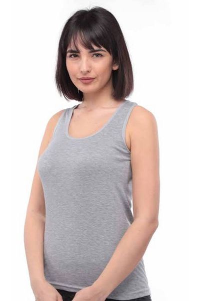 KEYAL Tutku Thick Strap Undershirt Gray Quality Lycra 1 Piece