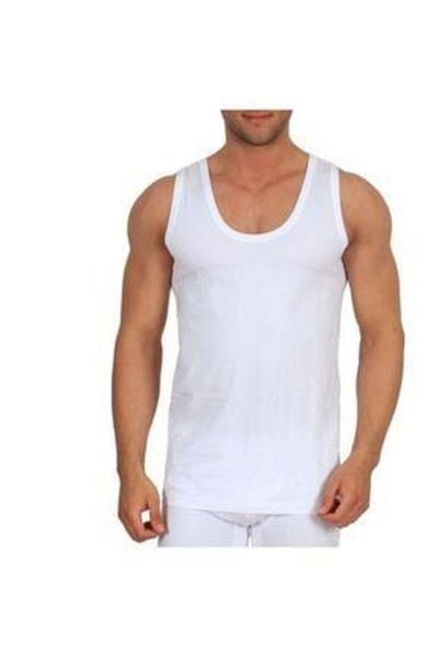 KEYAL Tutku Seher Yıldzı Men's 100% Cotton Combed Cotton Undershirt White 6-Piece Classic 001