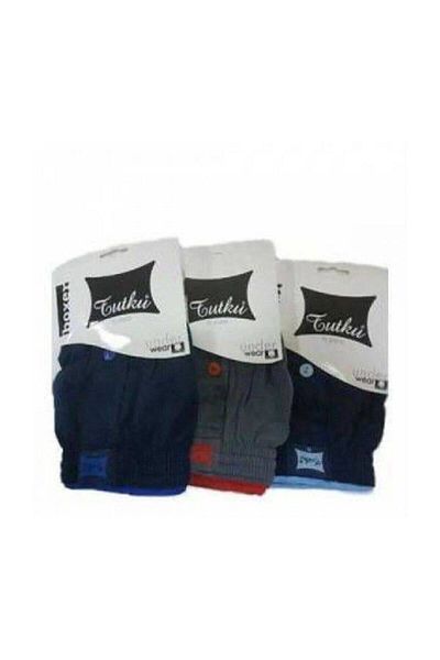 ENTAHA Tutku 3 Pack Ανδρικό χτενισμένο βαμβακερό μπόξερ 100% βαμβάκι μικτό χρώμα