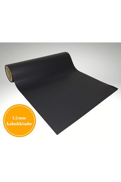 almital mobilya aksesuarları furniture accessories 48 cm x 1 Meter Anthracite Embossed Dot Patterned Non-Slip Drawer Carpet, Drawer Carpet
