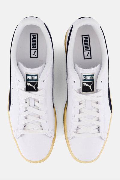 Puma Men Clyde Vintage Lace Up Outdoor Shoes, White
