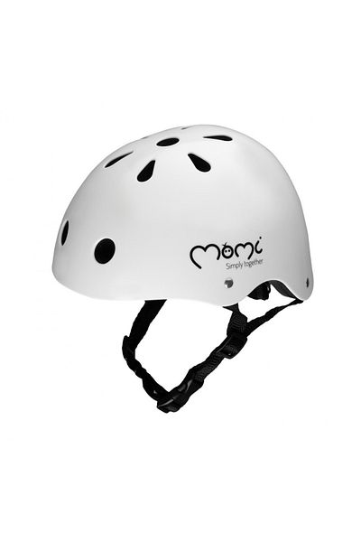 Momi Dětská cyklistická helma, - bílá matná