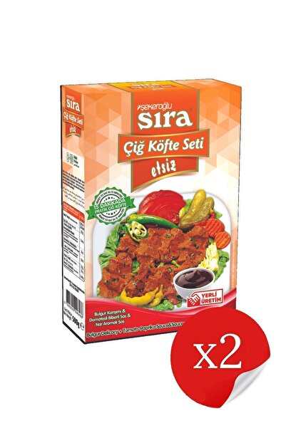 Şekeroğlu Sıra Etsiz Çiğ Köfte Set 500gr (2 Paket)
