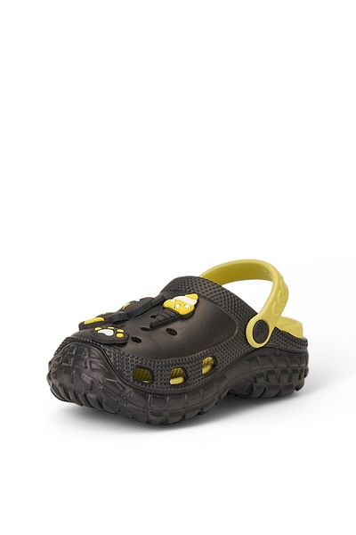 McDark Girl's and Boy's Black Beach Sea Slippers Sandals
