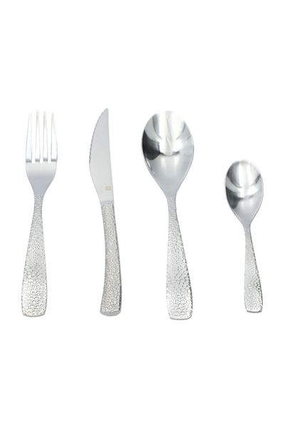 Amefa 24-Piece Hammered Decor Cutlery Set