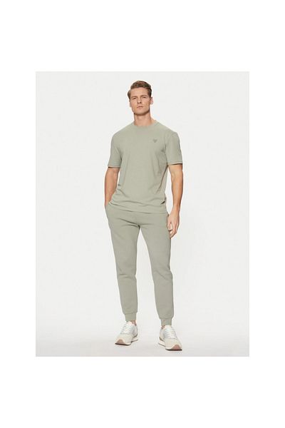 Guess Jeans Tricou verde pentru bărbați, blugi Hedley Guess