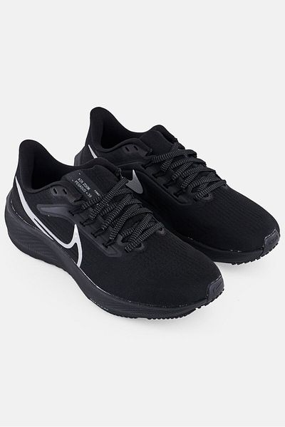Nike Women Air Zoom Pegasus 39 Lace Up Training Shoes, Black