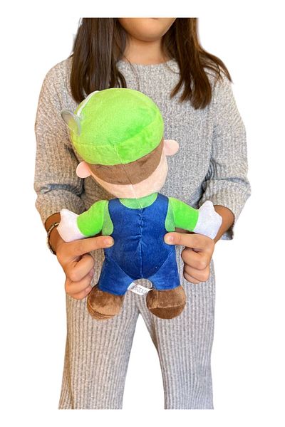 FEN TOYS لعبة سوبر ماريو لويجي 28 سم مستوردة عالية الجودة - رفيق النوم لويجي