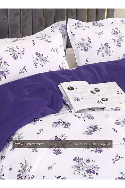 INREST طقم غطاء لحاف بروكلين (بدون حشو) مصنوع من الألياف الدقيقة 100% مقاس كينج 230×250 سم - 3 قطع