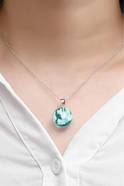 Takı Dükkanı Küre Gökyüzü Şeklinde Bulut Kolye Sevgiliye Hediye bbk54