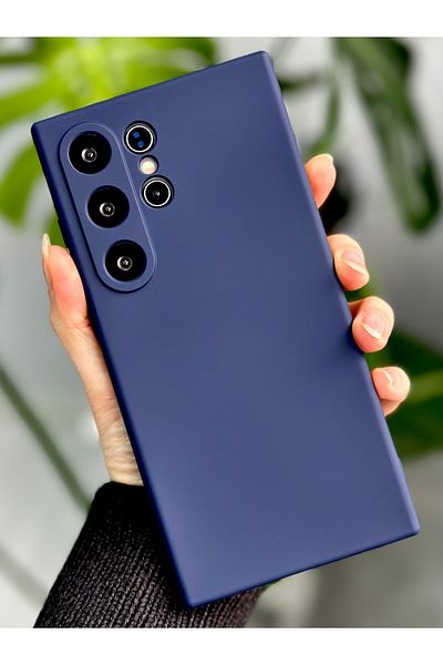 Go Aksesuar حافظة Galaxy S24 ULTRA متوافقة مع غطاء السيليكون المرن المخملي من الداخل S24 ULTRA