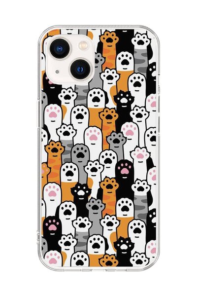 Dali Design Transparent Case Compatible with iPhone 15 Designing Cats 3