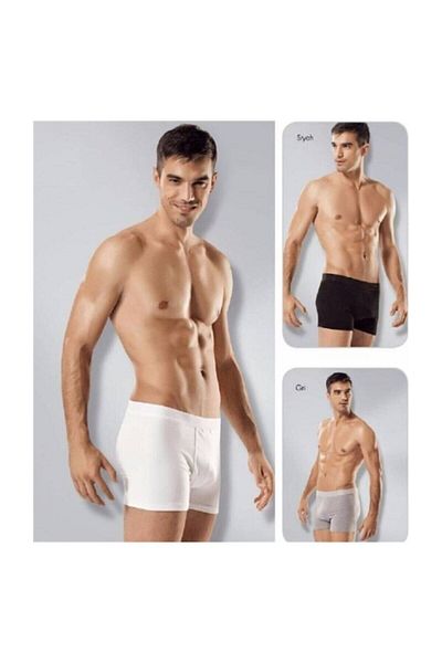 ENTAHA Tutku Ανδρικό Λευκό Μπόξερ Lycra 6 Πακ