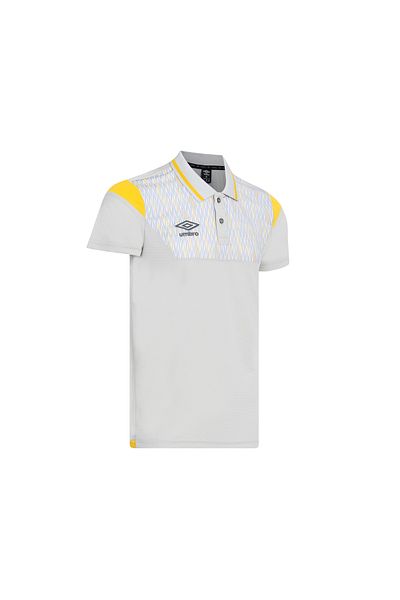 UMBRO Gray Men's Polo - Collared T-Shirt Sports Cut Umbro Diamond Camp T-Shirt Tf-0268