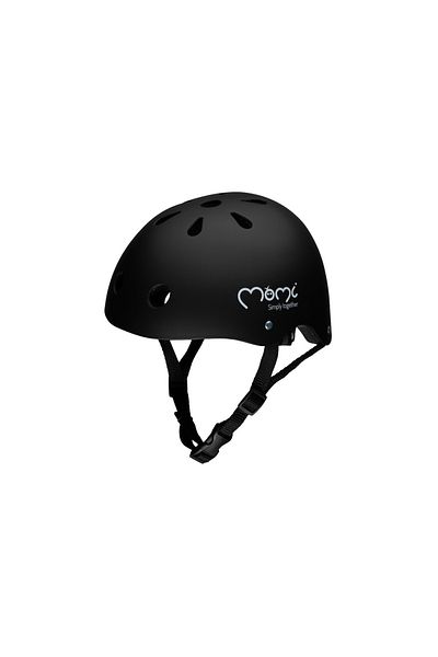 Momi Dětská cyklistická helma, - černá matná