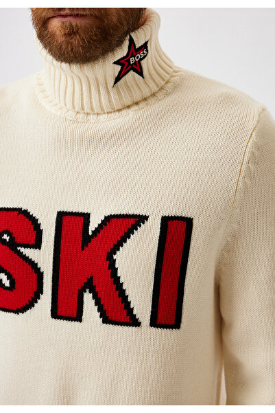 BOSS SKI Erkek Beyaz Kazak