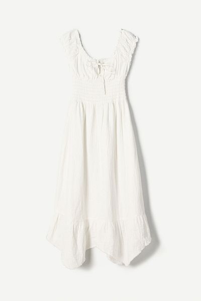 Bershka Rustic textured midi dress