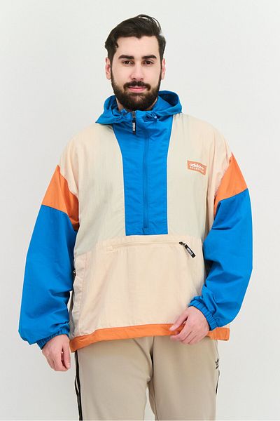 adidas Men Sportswear Fit Long Sleeves Training Jacket, Beige Combo
