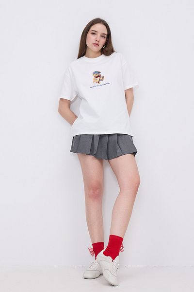 Addax Teddy Bear Embroidered T-Shirt P10405