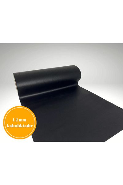 almital mobilya aksesuarları furniture accessories 48 см x 5 метра - черно - с шарка на плат - изкуствена кожа, противоплъзгащ килим за чекмедже, килим за чекмедже