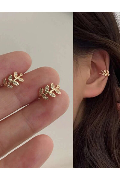 AychaAksesuar Çelik vip seri yaprak modeli sıkıştırmalı delik gerektirmez kık...