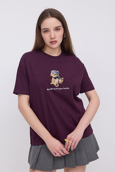 Addax Teddy Bear Embroidered T-Shirt P10405