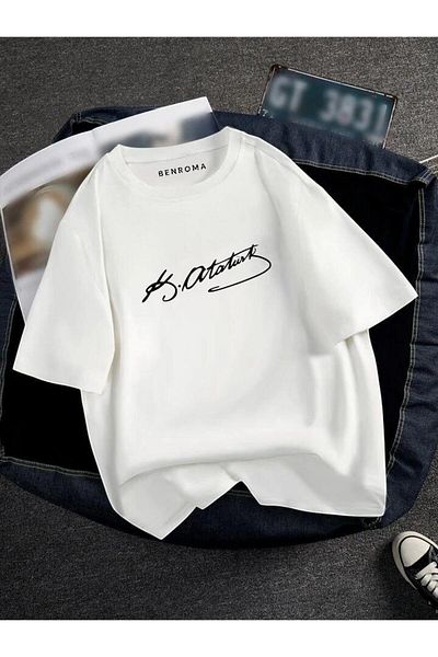 BENROMA OVERSIZE ΑΤΑΤΟΥΡΚ ΕΚΤΥΠΩΜΕΝΟ UNISEX T-SHIRT ΕΚΤΥΠΩΜΕΝΟ