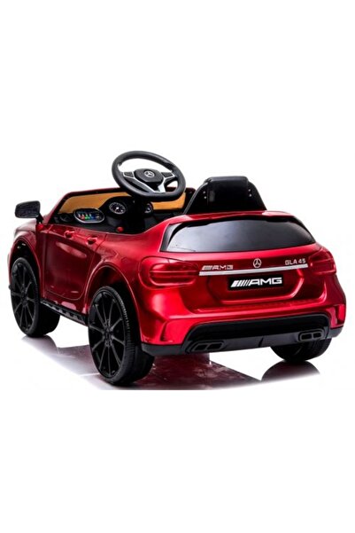 OEM Elektrické autíčko s dálkovým ovládáním, EVA kola, kožené sedadlo, věk 1-4 roky, Mercedes GLA45 - Cherry