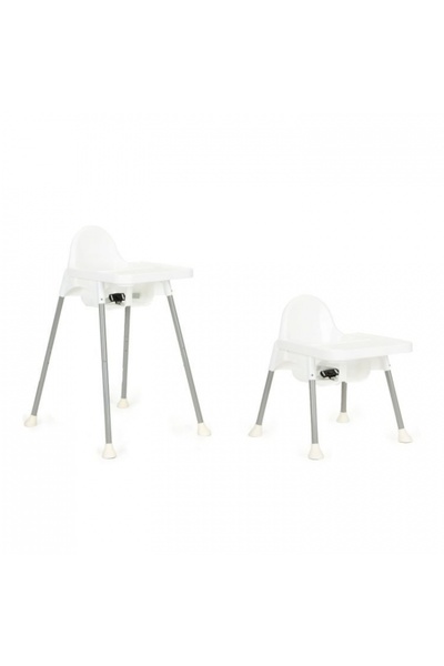 OEM Ecotoys HA-007 Παιδική Καρέκλα Τραπεζαρίας 2 σε 1 - Λευκή