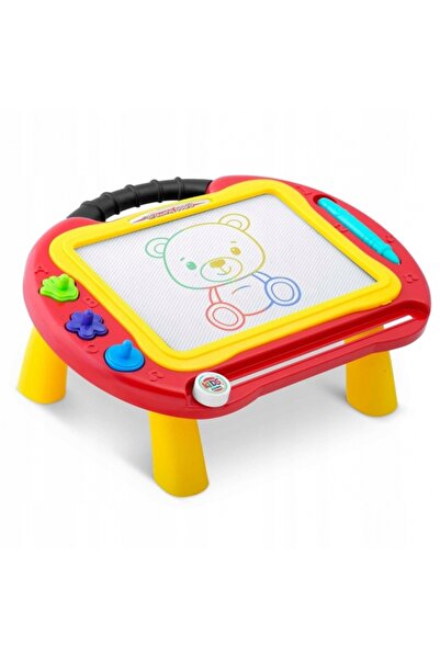 Ricokids Masuta cu tabla magnetica pentru desenat cu accesorii incluse Ricoki...