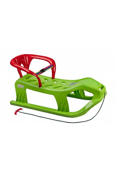 OEM Dětské sáňky Marmat Snow Star Z s opěrkou - zelené