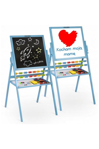 Ricokids Tabla educationala cu doua fete si accesorii Ricokids RK-800, 101 x ...
