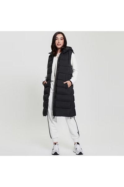 Guess Jeans Women's black down vest Guess jeans