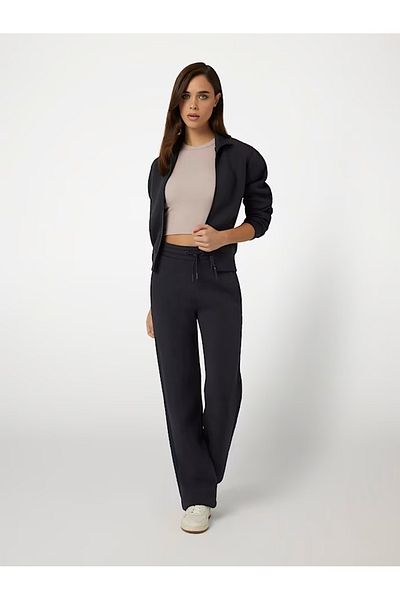 Guess Jeans Pantaloni de sport de damă albastru închis cu blugi Guess cu logo lateral