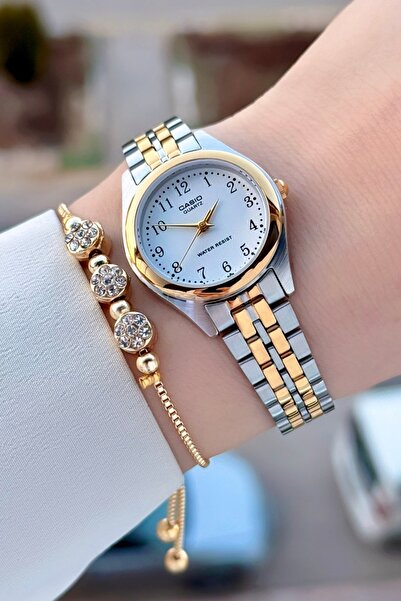 Casio Gold Silver Color Women's Wristwatch