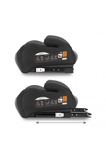 OEM Inaltator auto 125-150 cm, cu ISOFIX Kidwell Ovan - Black Gray