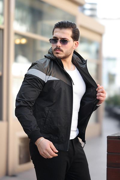 ByTrend Εποχιακό παλτό Bill Triangle Piece Hooded 1220