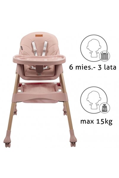 OEM Scaun de masa 2 in 1 Kidwell KARIMI - Roz