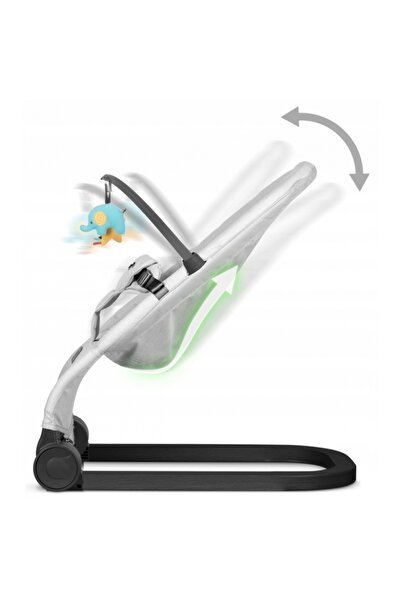 NUKIDO Balansoar pentru copii 2 in 1 cu jucarii, Nukido 705201, Gri deschis