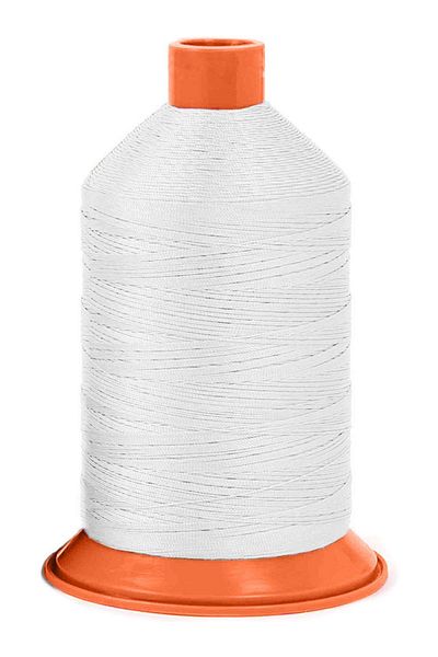 hapshoe Durak Poly 3 Ply White 2400 m Polyester Sewing Thread