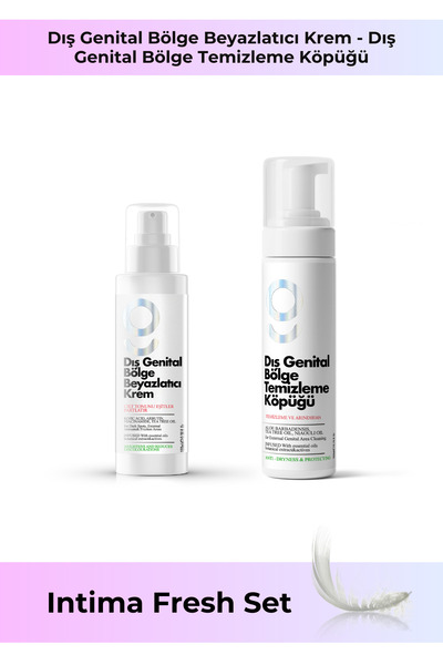 Greenlabel Intima Fresh Set - Beyazlatıcı Krem Ve Temizleme Köpüğü Intim temi...