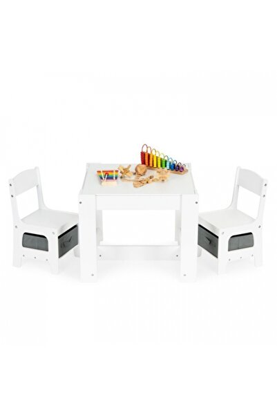 Ecotoys Children's table set with two chairs FH-KR200010