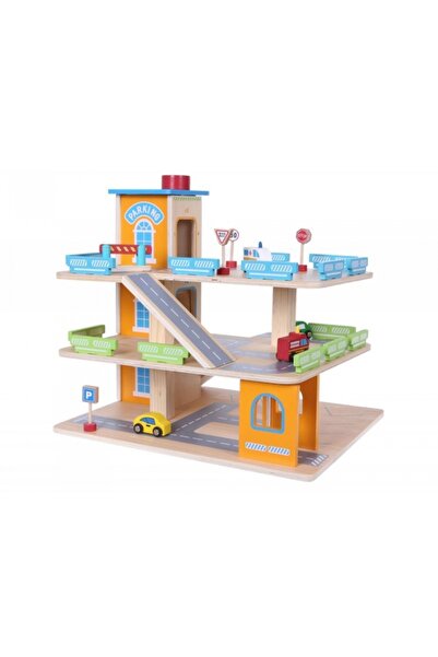 Ecotoys Garaj Tip Pista Pentru Masinute Cu Lift Si Masinute 1085